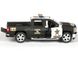 Іграшкова металева машинка Kinsmart Chevrolet Silverado 2014 Police чорний матовий KT5381WPMBL фото 2