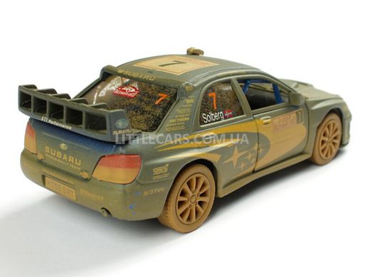Іграшкова металева машинка Kinsmart Subaru Impreza WRC 2007 брудно-синя KT5328WYB фото