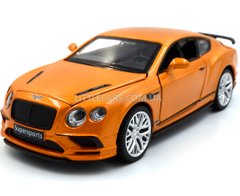Модель машини Bentley Continental GT Supersports Автопром 68434 1:32 помаранчева 68434O фото