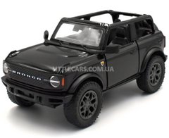 Іграшкова металева машинка Ford Bronco 2022 1:34 Kinsmart KT5438WA чорний KT5438WABL фото
