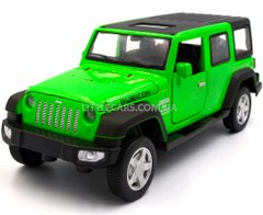 Інерційна металева машинка Jeep Wrangler Rubicon Автопром 6616 1:32 зелений 6616GR фото
