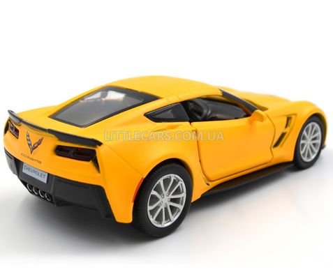 Іграшкова металева машинка Chevrolet Corvette Grand Sport 1:37 RMZ City 554039 жовтий матовий 554039MY фото