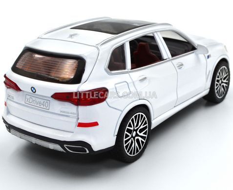 Іграшкова автомодель BMW X5 (G05) 1:30 Автосвіт AP-1755 біла AP-1755W фото