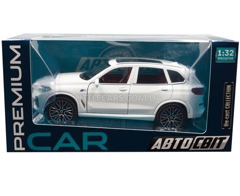 Іграшкова автомодель BMW X5 (G05) 1:30 Автосвіт AP-1755 біла AP-1755W фото