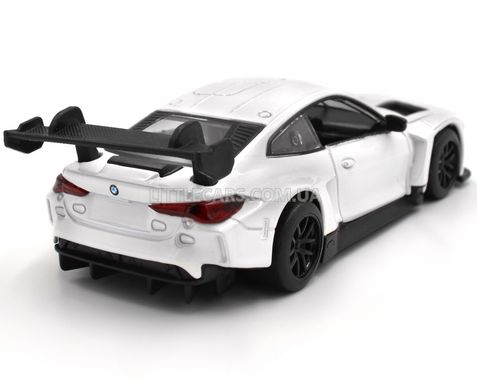 Модель машины BMW M4 GT3 Автопром 4377 1:44 белая 4377W фото