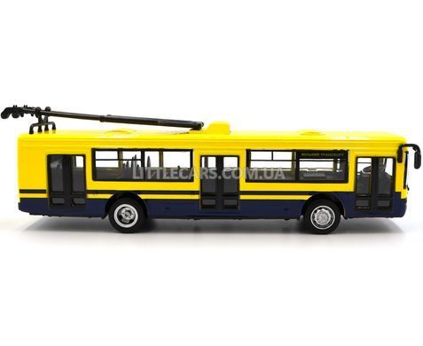 Іграшковий Тролейбус Автопром 6407 жовтий 6407D фото