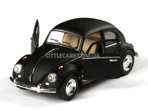 Іграшкова металева машинка Kinsmart Volkswagen Beetle Classical 1967 чорний матовий KT5057WMBL фото