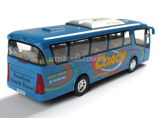 Kinsfun Bus Excellent Coach Travel Автобус синий KS7101WB фото