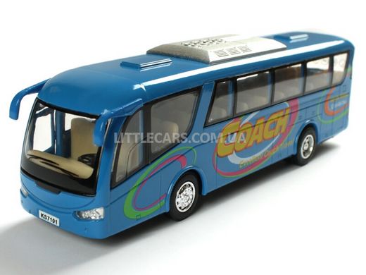 Kinsfun Bus Excellent Coach Travel Автобус синій KS7101WB фото