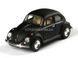 Металлическая модель машины Kinsmart Volkswagen Beetle Classical 1967 черный матовый KT5057WMBL фото 1