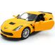 Металлическая модель машины Chevrolet Corvette Grand Sport 1:37 RMZ City 554039 желтый матовый 554039MY фото 2