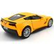 Металлическая модель машины Chevrolet Corvette Grand Sport 1:37 RMZ City 554039 желтый матовый 554039MY фото 3