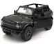 Іграшкова металева машинка Ford Bronco 2022 1:34 Kinsmart KT5438WA чорний KT5438WABL фото 2
