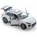 Іграшкова металева машинка Welly Porsche Macan Turbo 1:24 білий 24047W фото 3
