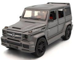 Іграшкова металева машинка Mercedes-Benz G-Wagen 65 AMG Brabus 1:23 Автопром AP7717 сірий матовий AP7717G фото