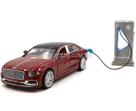 Іграшкова машинка Bentley Flying Spur Hybrid Автопром 68718 1:38 червона 68718R фото