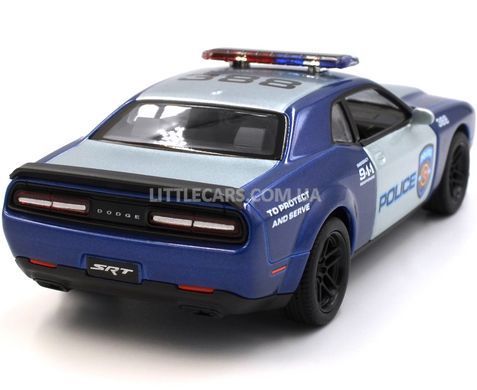 Іграшкова металева машинка Dodge Challenger Police 1:41 Kinsmart KT5461WPR синій KT5461WPR фото