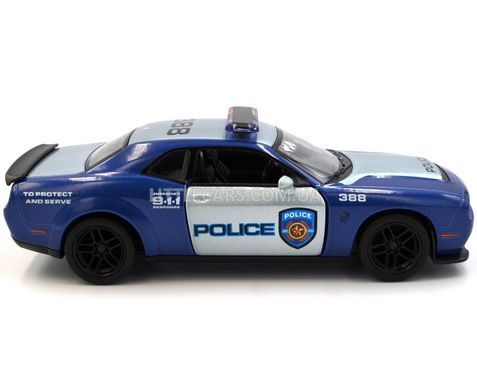 Іграшкова металева машинка Dodge Challenger Police 1:41 Kinsmart KT5461WPR синій KT5461WPR фото