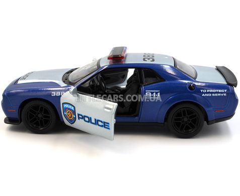 Іграшкова металева машинка Dodge Challenger Police 1:41 Kinsmart KT5461WPR синій KT5461WPR фото