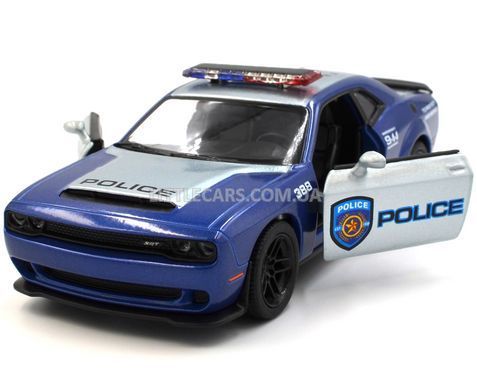 Іграшкова металева машинка Dodge Challenger Police 1:41 Kinsmart KT5461WPR синій KT5461WPR фото