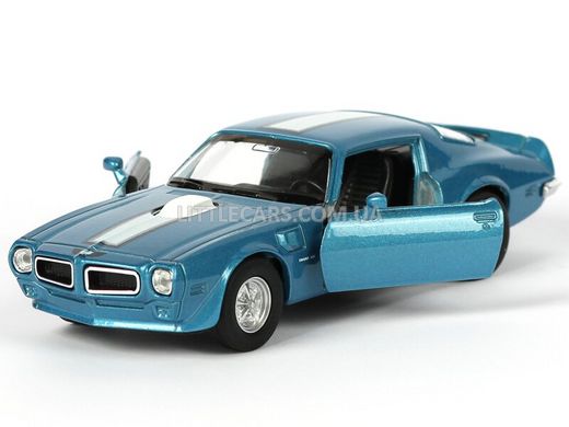 Іграшкова металева машинка Welly Pontiac Firebird Trans AM 1972 синій 43735CWB фото