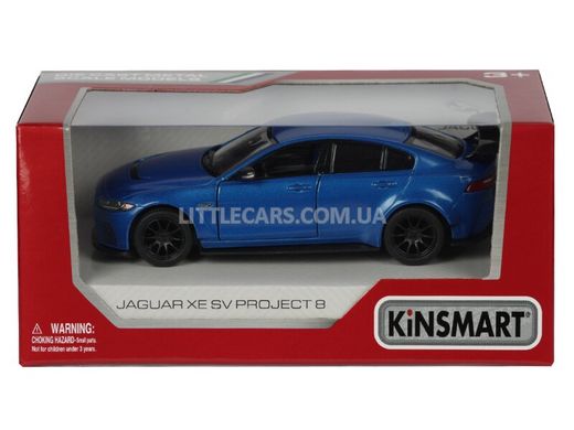 Іграшкова металева машинка Kinsmart Jaguar XE SV Progect 8 синій KT5416WB фото