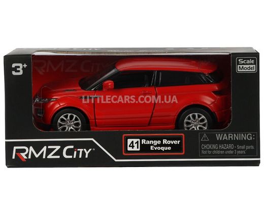 Іграшкова металева машинка RMZ City Land Rover Range Rover Evoque 1:32 червоний матовий 554008AR фото