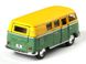 Іграшкова металева машинка Kinsmart Volkswagen Classical Bus 1962 зелено-жовтий матовий KT5060WMGN фото 3