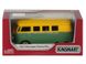 Металлическая модель машины Kinsmart Volkswagen Classical Bus 1962 зелено-желтый матовый KT5060WMGN фото 4