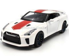 Металева модель машини Nissan GT-R (R35) 50th Anniversary Edition Автопром 68469 1:32 білий 68469W фото