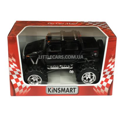 Іграшкова металева машинка Kinsmart Hummer H2 SUT OFF ROAD чорний KT5326WBBL фото