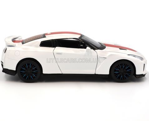 Металева модель машини Nissan GT-R (R35) 50th Anniversary Edition Автопром 68469 1:32 білий 68469W фото