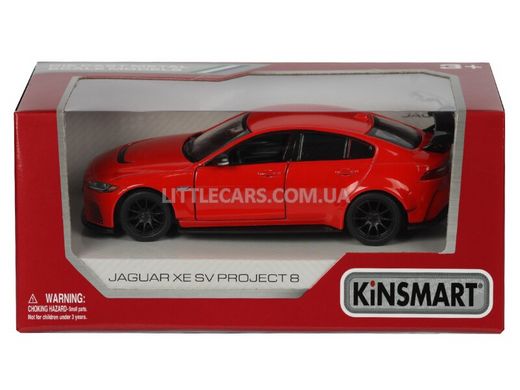 Металлическая модель машины Kinsmart Jaguar XE SV Progect 8 красный KT5416WR фото