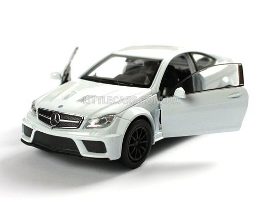 Іграшкова металева машинка Welly Mercedes-Benz C 63 AMG Coupe Black Series білий 43675CWW фото