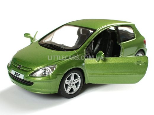 Моделька машины Kinsmart Peugeot 307 XSI 2001 зеленый KT5079WGN фото