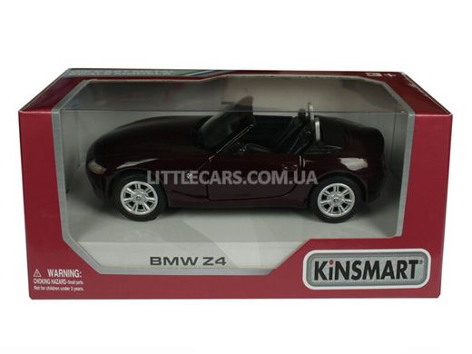 Іграшкова металева машинка Kinsmart BMW Z4 темно-червоний KT5069WDR фото