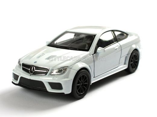 Іграшкова металева машинка Welly Mercedes-Benz C 63 AMG Coupe Black Series білий 43675CWW фото