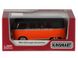 Іграшкова металева машинка Kinsmart Volkswagen Classical Bus 1962 помаранчево-чорний матовий KT5060WMBL фото 4