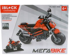 Конструктор мотоцикл IBLOCK PL-921-368 МЕГАBIKE 235 деталей PL-921-368 фото