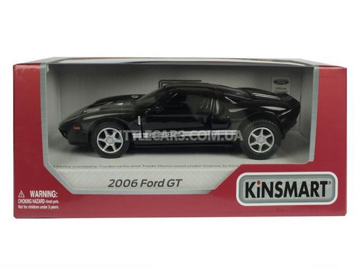 Іграшкова металева машинка Kinsmart Ford GT 2006 чорний KT5092WBL фото