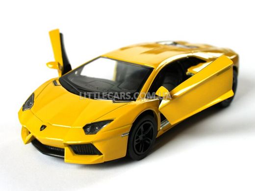 Іграшкова металева машинка Kinsmart Lamborghini Aventador LP700-4 жовтий KT5355WY фото