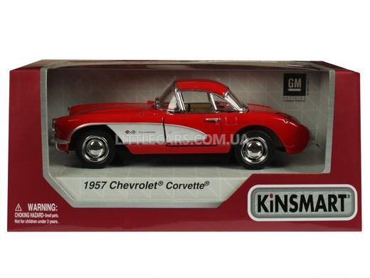 Металлическая модель машины Kinsmart Chevrolet Corvette 1957 красный KT5316WR фото