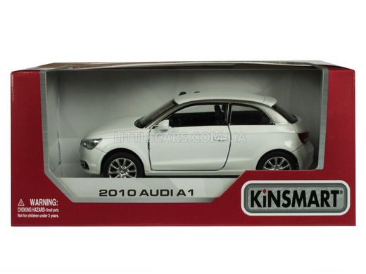 Іграшкова металева машинка Kinsmart Audi A1 2010 біла KT5350WW фото