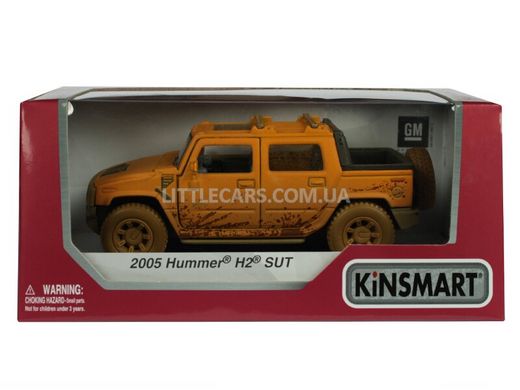 Іграшкова металева машинка Kinsmart Hummer H2 SUT брудно-жовтий KT5097WYY фото