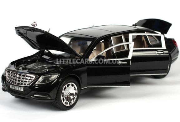 Іграшкова металева машинка Автопром Mercedes-Benz Maybach 1:24 чорний 7686BL фото