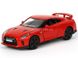 Іграшкова металева машинка RMZ City Nissan GT-R (R35) 1:32 червоний матовий 554033MR фото 1