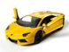 Іграшкова металева машинка Kinsmart Lamborghini Aventador LP700-4 жовтий KT5355WY фото 2
