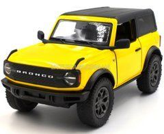 Іграшкова металева машинка Ford Bronco 2022 1:34 Kinsmart KT5438WB жовтий KT5438WBY фото