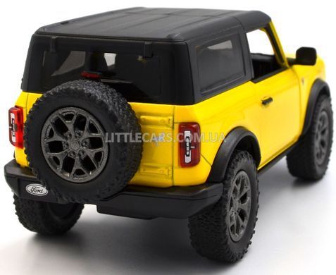 Іграшкова металева машинка Ford Bronco 2022 1:34 Kinsmart KT5438WB жовтий KT5438WBY фото
