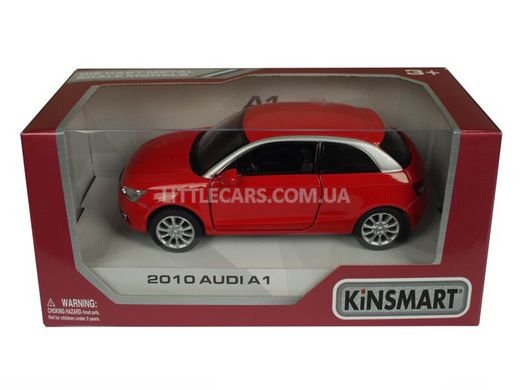 Іграшкова металева машинка Kinsmart Audi A1 2010 червона KT5350WR фото